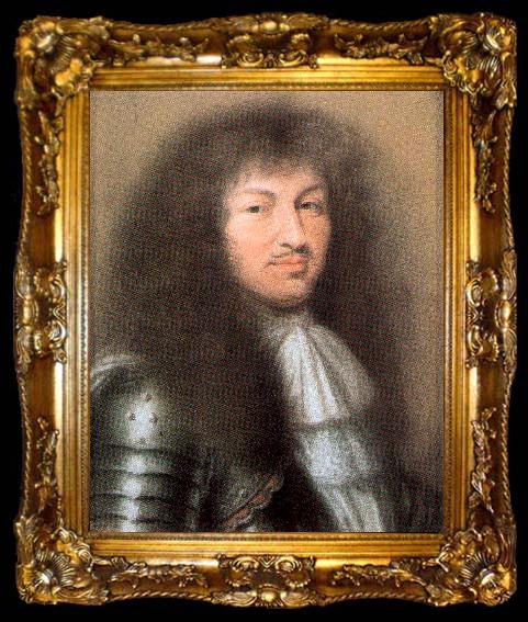 framed  Nanteuil, Robert Portrait of Louis XIV, King of France, ta009-2